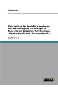 Untersuchung der Darstellung von Frauen und Behandlung von Frauenfragen im Fernsehen am Beispiel der Gerichtsshows 