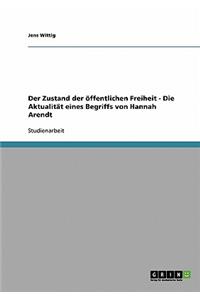 Zustand der öffentlichen Freiheit - Die Aktualität eines Begriffs von Hannah Arendt