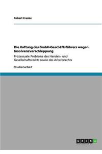 Die Haftung des GmbH-Geschäftsführers wegen Insolvenzverschleppung