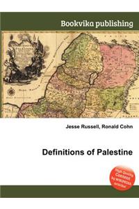 Definitions of Palestine