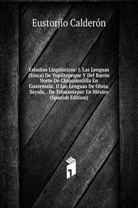 Estudios Linguisticos: I. Las Lenguas (Sinca) De Yupiltepeque Y Del Barrio Norte De Chiquimulilla En Guatemala; II Las Lenguas De Oluta, Sayula, . De Tehuantepec En Mexico (Spanish Edition)