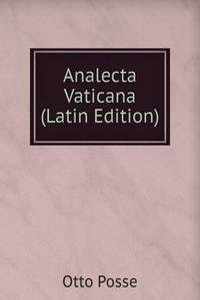 Analecta Vaticana (Latin Edition)