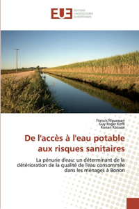 De l'accès à l'eau potable aux risques sanitaires