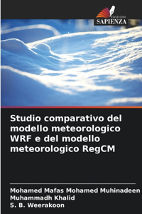 Studio comparativo del modello meteorologico WRF e del modello meteorologico RegCM