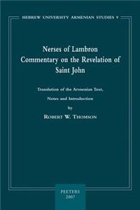 Nerses of Lambron. Commentary on the Revelation of Saint John