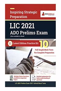 LIC ADO Prelims Exam 2021 10 Mock Tests For Complete Preparation