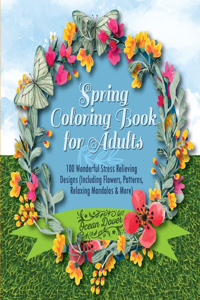 Spring Coloring Book for Adults