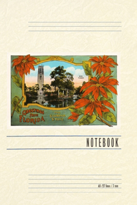 Vintage Lined Notebook Greetings from Florida, Bok Tower