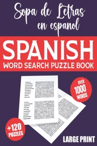 Spanish Word Search Large Print