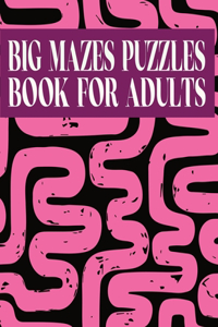 Big Mazes Puzzles Book For Adults