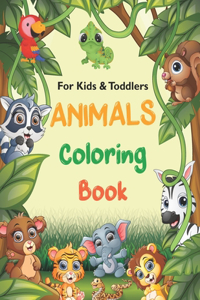 Animals Coloring Book for Kids & Toddlers