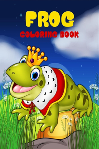 Frog coloring book
