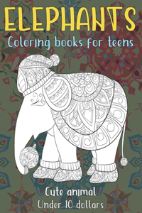 Cute Animal Coloring Books for Teens - Under 10 Dollars - Elephants