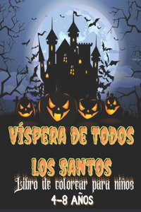 Víspera de Todos los Santos Libro de colorear para niños 4-8 años