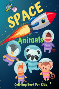Space Animals Coloring Book for Kids