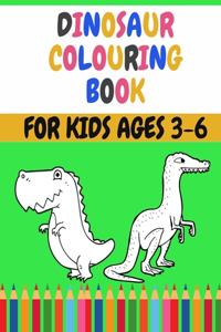 Dinosaur Coloring Book for Kids Ages 3-6