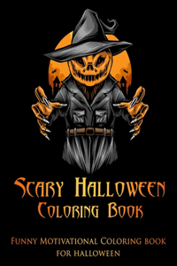 Scary halloween coloring book