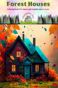 Forest Houses Coloring Book for Nature and Arqchitecture Lovers Amazing Designs for Total Relaxation