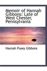 Memoir of Hannah Gibbons