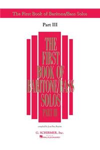 First Book of Baritone/Bass Solos