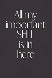 All my Important SHIT is in here