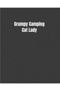 Grumpy Camping Cat Lady