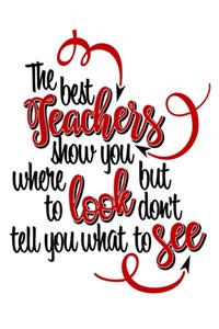 The Best Teachers Show You Where To Look But Don't Tell You What To See