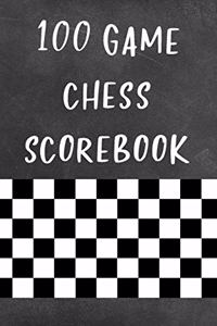 100 Game Chess Scorebook