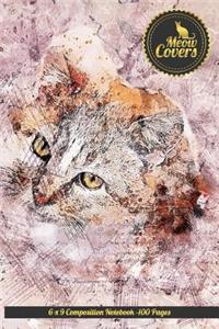 Meow Covers 6 X 9 Composition Notebook -100 Pages