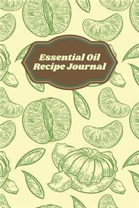 Essential oil recipe journal