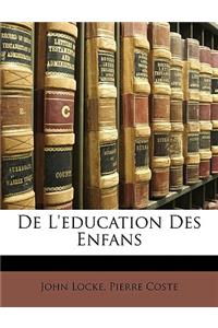de L'Education Des Enfans