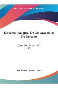 Discurso Inaugural de Las Academias de Derecho
