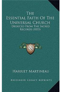 Essential Faith Of The Universal Church