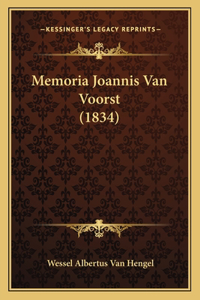 Memoria Joannis Van Voorst (1834)