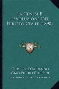 Genesi E L'Evoluzione Del Diritto Civile (1890)