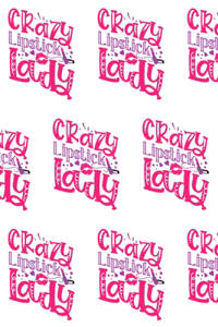 Crazy Lipstick Lady Composition Notebook - Small Ruled Notebook - 6x9 Lined Notebook (Softcover Journal / Notebook / Diary)