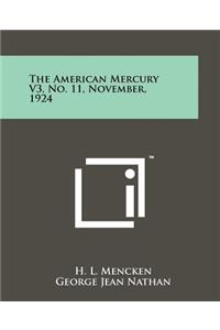 American Mercury V3, No. 11, November, 1924