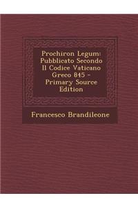Prochiron Legum