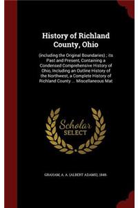 History of Richland County, Ohio