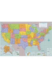 Peel & Stick USA Wall Map