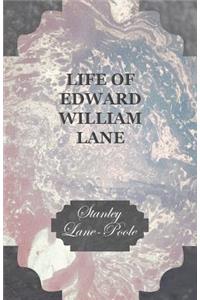 Life of Edward William Lane