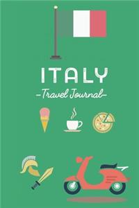 Italy travel journal. Diary. Gift for Traveler. Wanderlust. Notebook for trips.