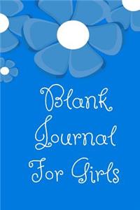 Blank Journal For Girls