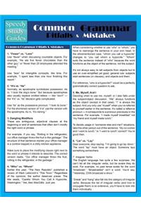 Common Grammar Pitfalls & Mistakes (Speedy Study Guide)