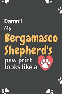 Damn!! my Bergamasco Shepherd's paw print looks like a