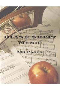 Blank Sheet Music 200 Pages