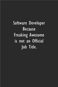 Software Developer Because Freaking Awesome is not an Official Job Title.