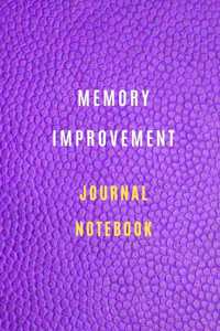 Memory Improvement journal notebook 105 pages 6*9