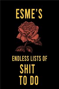 Esme's Endless Lists of Shit to do