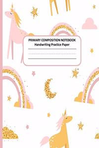 PRIMARY COMPOSITION NOTEBOOK Handwriting Practice Paper